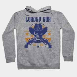 Loaded Gun WildWest Skeleton Hoodie